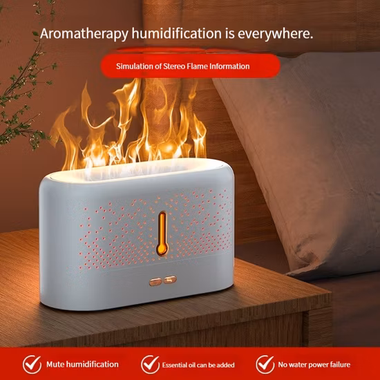 Bébé maison chambre bureau silencieux réapprovisionnement en air et distributeur de parfum petit bureau humidificateur à flamme ultrasonique